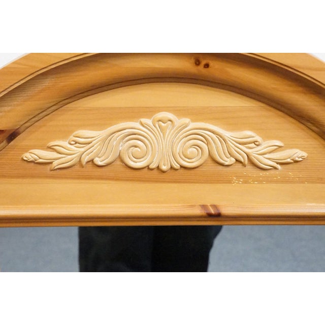 Late 20th Century Broyhill Furniture Solid Knotty Pine Rustic Country Style 30" Arched Mirror For Sale - Image 5 of 5