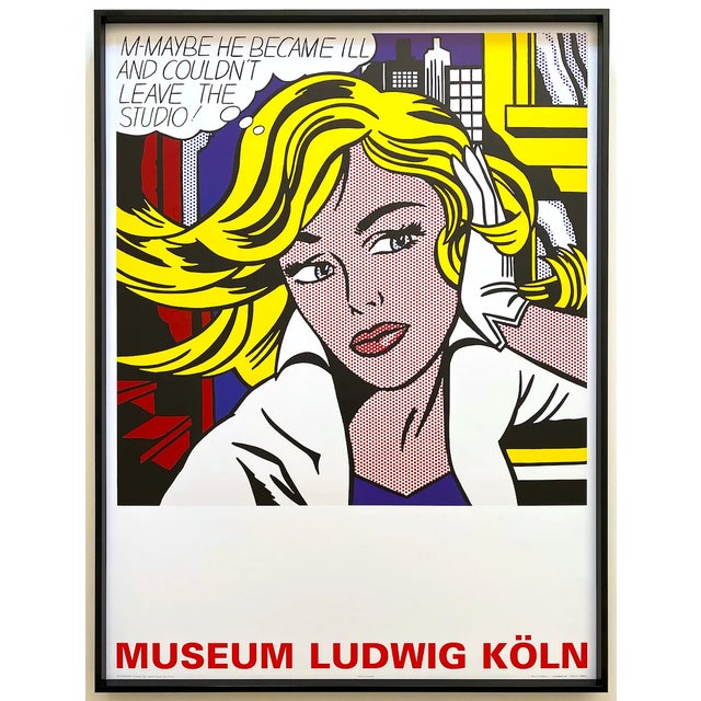 Roy Lichtenstein Fine Art Lithograph Print Framed Pop Art