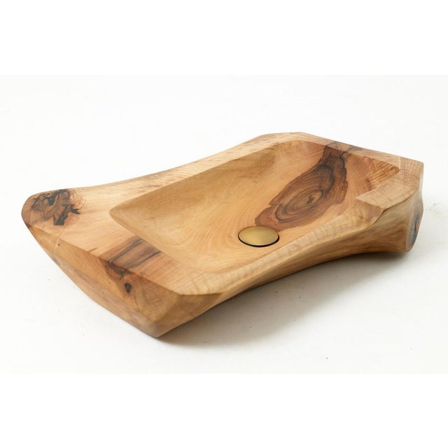 Live Edge Wood Bathroom Sink by Logniture For Sale - Image 10 of 18