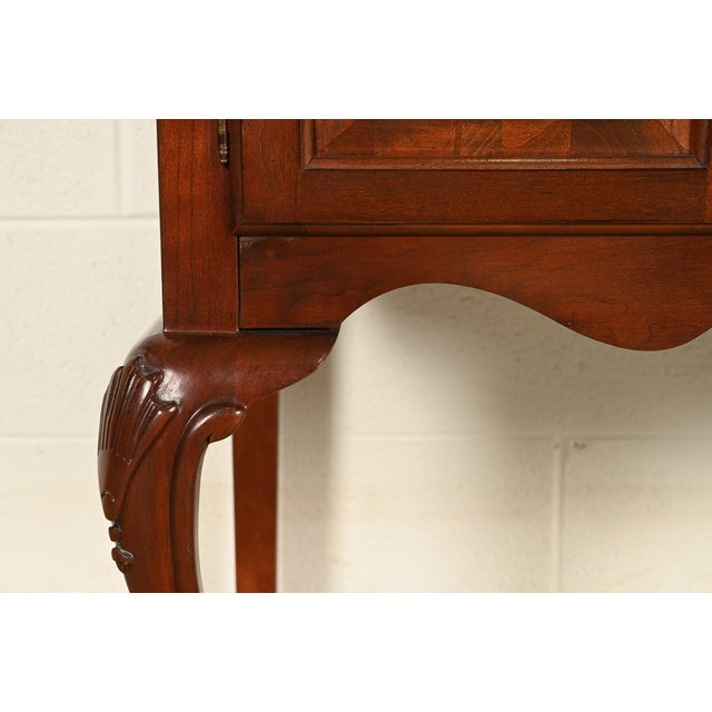 Ethan Allen Georgian Solid Cherry Wood Sideboard Credenza or Buffet For Sale - Image 11 of 17