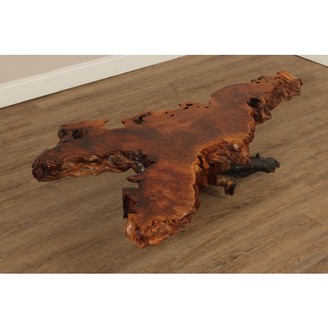Mid Century Modern Live Edge Driftwood Coffee Table For Sale - Image 10 of 12
