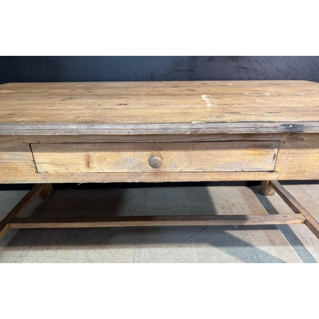 Brown French Pine Farmhouse Dining Table, 1890 For Sale - Image 8 of 17