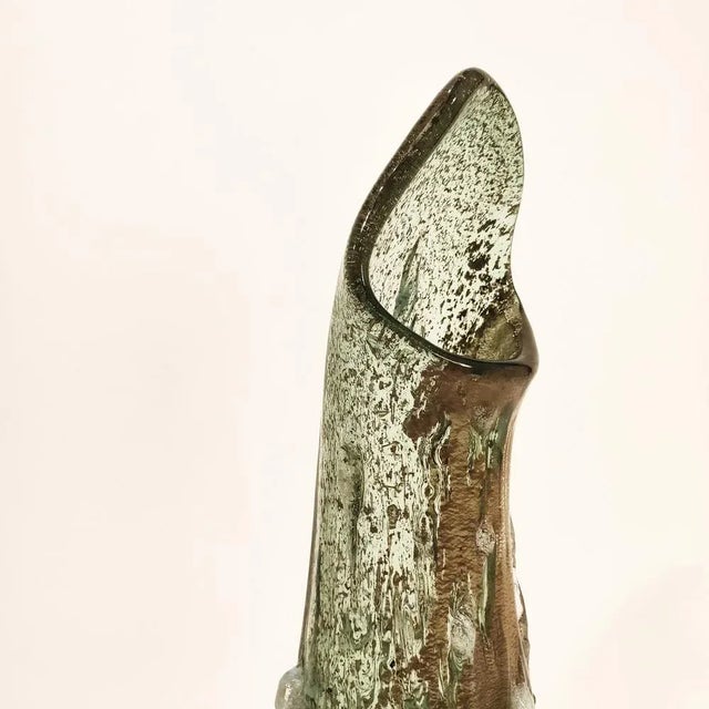 1960s Murano Crystal Vase by Salviati, 1960s For Sale - Image 5 of 10