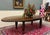Wood Antique English Butterfly Leaf Oval Carved Dining Table 118" Tiger Oak C1920-30s For Sale - Image 7 of 17