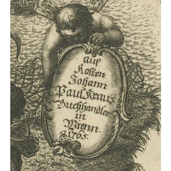 German Frontispiece of Rumphius Cabinet of Curiosities, 1765, Paper For Sale - Image 6 of 7