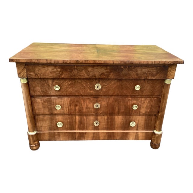 French Directoire Walnut Chest of Drawers For Sale