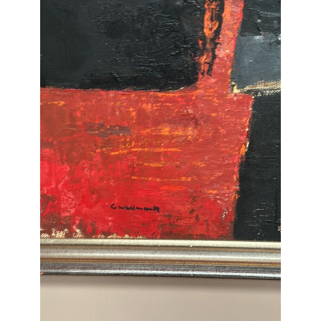 Gösta Wallmark, Transformation, 1950s, Oil Painting on Canvas, Framed For Sale - Image 6 of 18