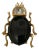 Large Vintage Gold Black Gold and Glass Beetle Brooch For Sale