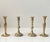 Vintage Danish Classical Candleholders in Brass, 1970s, Set of 4 For Sale - Image 3 of 9