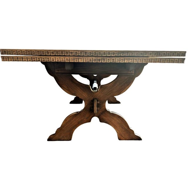 Romweber Viking Oak 10’ Refectory Table Vintage Mid 20th Century