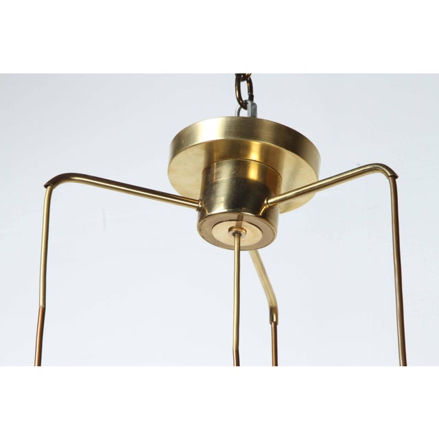 1960s Brass Four Globe Pendant Light by Doria For Sale - Image 10 of 11