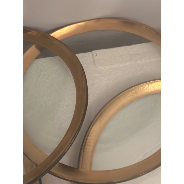 1990s Annieglass, 4 12" Dinner Plates or Chargers, Roman Vintage, Signed and Dated For Sale - Image 4 of 8