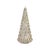 2020s LED Lighted Mercury Glass Holiday Tree Decor (Set of 4) For Sale - Image 5 of 7