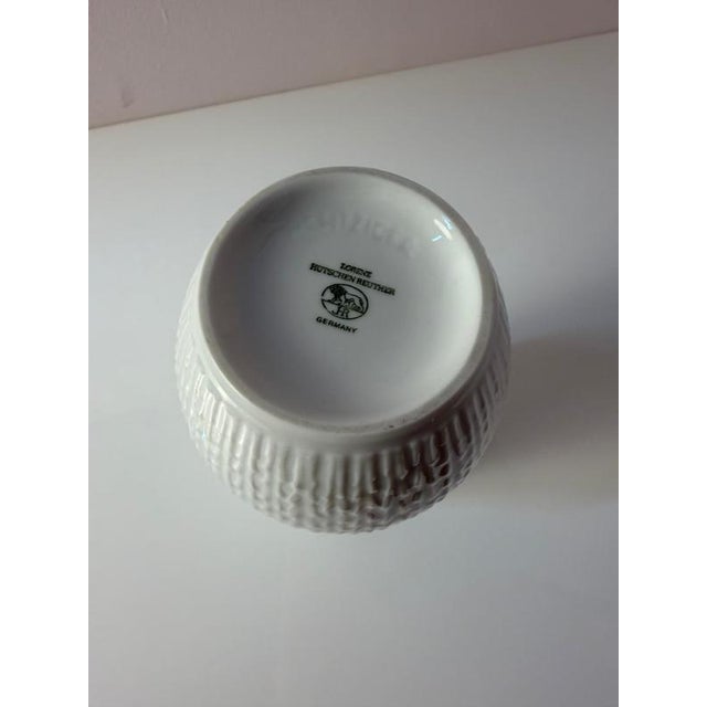 White Porcelain Vase by Hans Achtziger for Hutschenreuther For Sale - Image 9 of 11