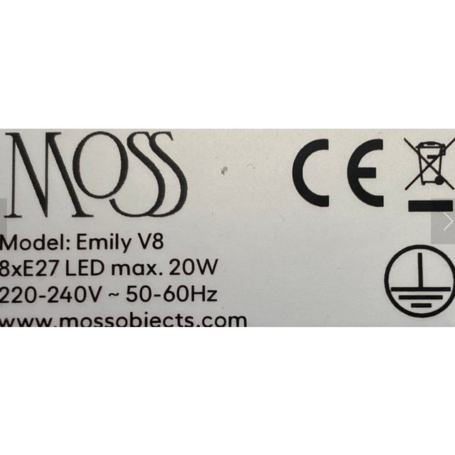 Not Yet Made - Made To Order Emily V8 Group in High Gloss Paint Pendant Light from Moss Objects For Sale - Image 5 of 6