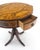 Walnut Round Drum Center Side Table Stand w/ Drawers Johnson Furniture Mint! For Sale - Image 13 of 13