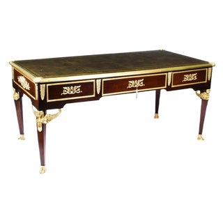 French Empire Bureau Plat Desk, 19th Century For Sale