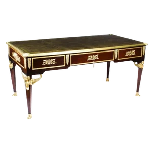 French Empire Bureau Plat Desk, 19th Century