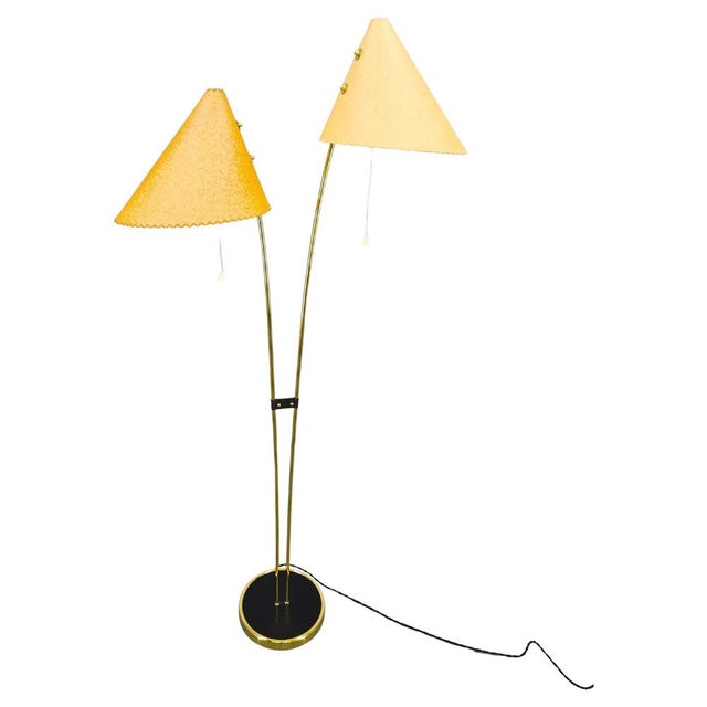Mid-Century Japanese Style Brass Floor Lamp, 1960s For Sale - Image 16 of 16