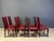 Red Leather Dining Chairs from Roche Bobois, France, 1980s, Set of 8 For Sale - Image 10 of 14