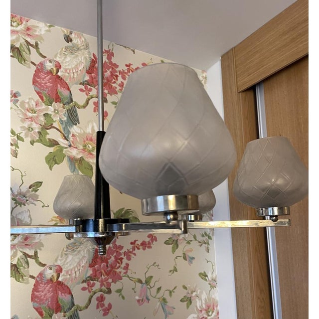 Mid-Century Modern Pendant Lamp in Metal, 1950s For Sale - Image 10 of 18