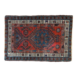 Antique Persian Heriz, 3'1" X 4'6" For Sale
