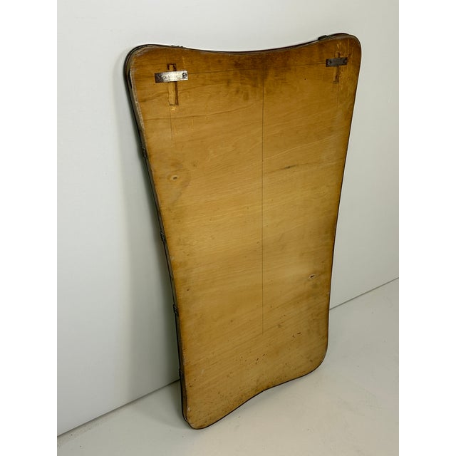 Two-Tone Mirror with Brass Edge by Giovanni Gariboldi, 1950s For Sale - Image 12 of 13