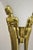 Vintage Postmodern Art Deco Figural Frosted Acrylic & Glass Torchiere Floor Lamp For Sale In Philadelphia - Image 6 of 13