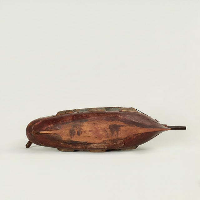 Antique Folk Art Boat Model For Sale - Image 15 of 15