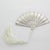 Vintage Italian Handmade Silver Florentine Fan with Tassel Figurine, Florence, 1970s For Sale - Image 3 of 10