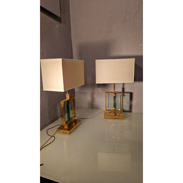 Mid-Century Modern Vintage Table Lamps by Max Ingrand for Fontana Arte, Set of 2 For Sale - Image 3 of 16