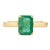 1.82 Ctw Octagon Cut Emerald Cocktail Ring Size 5.5 For Sale