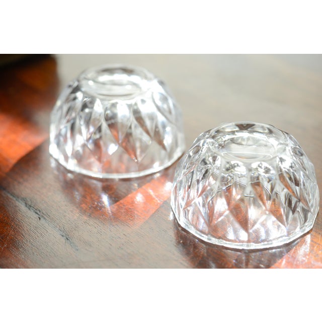 Vintage Crystal Salt Cellars - a Pair For Sale - Image 9 of 9