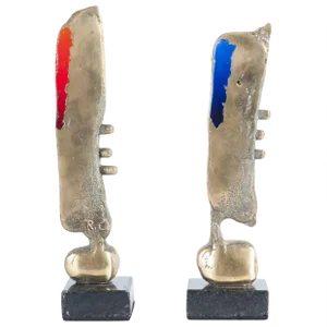 Bronze Sculptures by Romildo Cardozo, 1990s, Set of 2