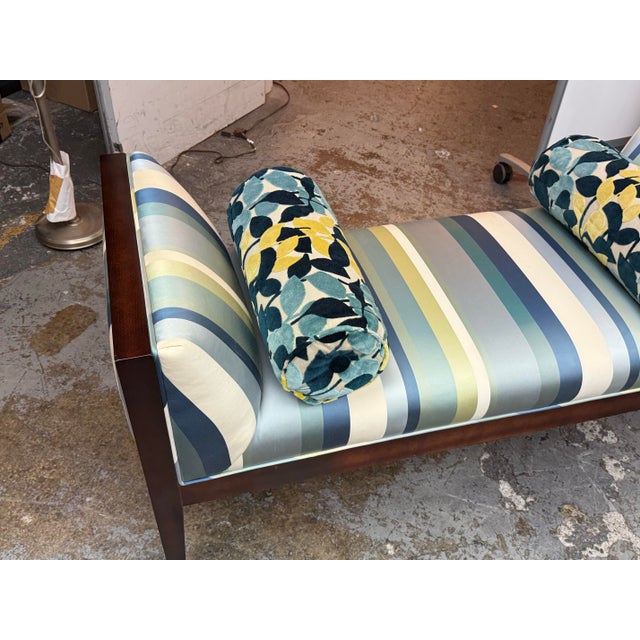 Bespoke Coastal Stripe Benches, Pair For Sale - Image 12 of 12