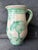 Mediterranean Vintage Painted Italian Folk Art Stoneware Pitcher Jug For Sale - Image 3 of 15
