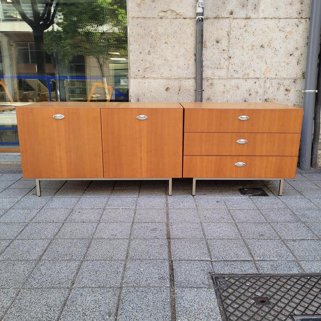 Mid-Century Sideboard in Wood and Steel after George Nelson, 1970s For Sale - Image 11 of 18