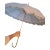 Vintage Mid-Century Parisian G. Gaspar "Pur Nylon" Double-Layer Parasol / Umbrella For Sale