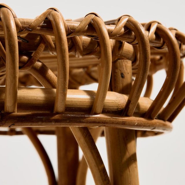 1960s Italian Bamboo Stool, 1960s For Sale - Image 5 of 9