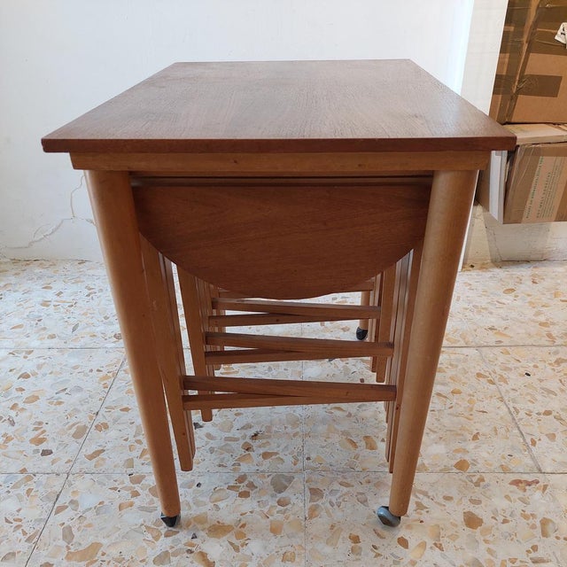 Tan Coffee Tables attributed to Bertha Schaefer, 1960s, Set of 5 For Sale - Image 8 of 11