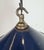 Mid-Century Modern British Industrial Dark Blue Enamel Factory Pendant Lamp, 1950s For Sale - Image 3 of 15