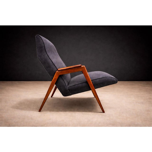 Armchair in Pau Marfim & Fabric, Pierre Weckx, 1950s - Lot 880 For Sale - Image 12 of 16