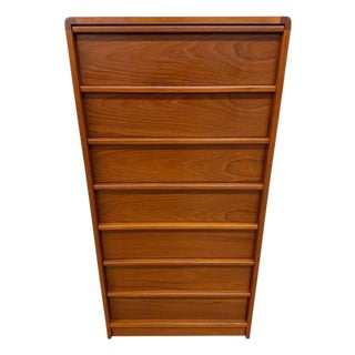 Vintage Danish Modern Teak Lingerie Chest For Sale