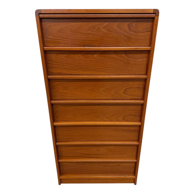 Vintage Danish Modern Teak Lingerie Chest For Sale