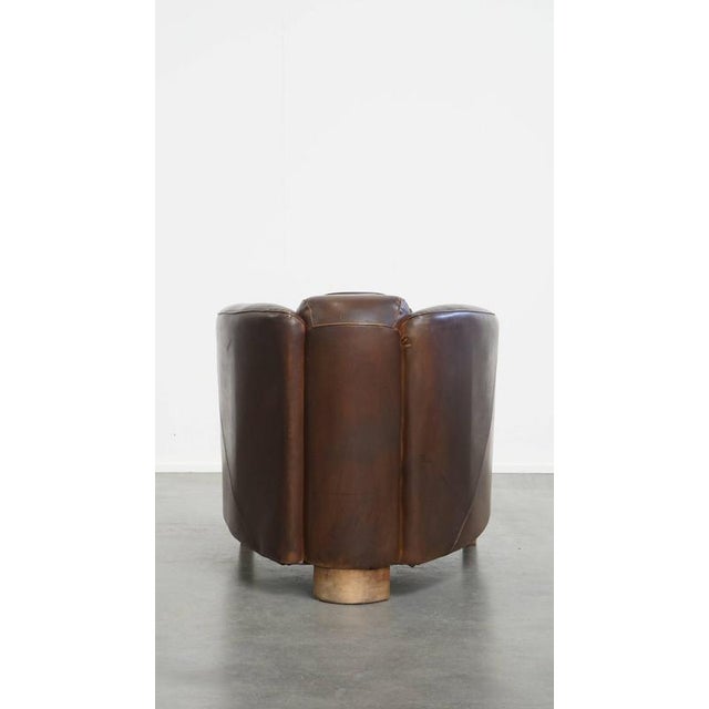 Cowhide Leather Aviator Chair For Sale - Image 4 of 15