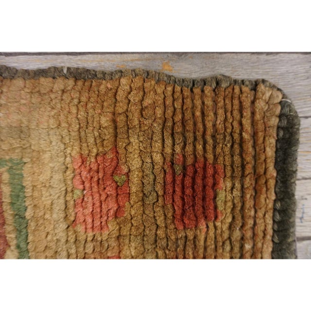 1930s Camel Tan Geometric Swedish Antique Art Deco European Rug Wool Carpet For Sale - Image 10 of 12