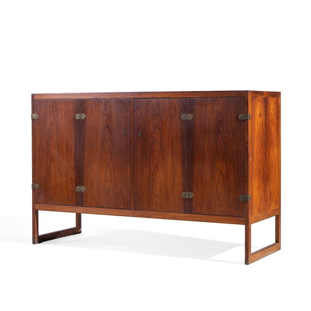 Mid-Century Modern Børge Mogensen Bm57 Mid Century Danish Rosewood Cabinet Credenza For Sale - Image 3 of 9