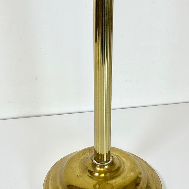 Mid 20th Century Mid-Century Hollywood Regency Brass Freestanding Toilet Paper Holder For Sale - Image 5 of 12