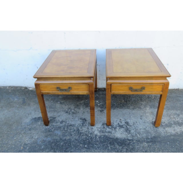 Century Furniture Hollywood Regency Pair of Side End Tables 6262 For Sale - Image 10 of 15
