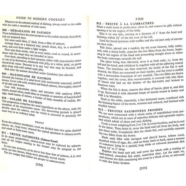 Paper "The World's Greatest Cookery Book: A Guide to Modern Cookery" 1966 Escoffier, g.A. For Sale - Image 7 of 8